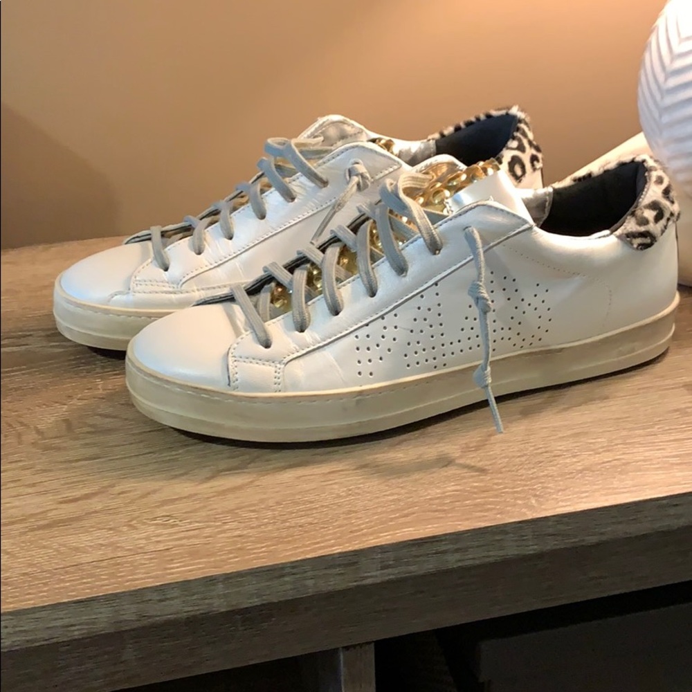 P448 John Sneakers Pearl/Gold Bubble/Leopard